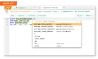 Screenshot of Compose: Queries multiple databases and provides guided navigation with recommended data to use