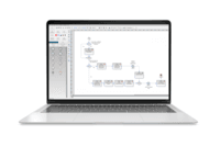 Screenshot of Visual process models / diagrams to aid application design based on BPMN.
