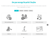 Screenshot of Give your message the perfect storyline.