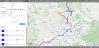 Screenshot of Route planning and optimization