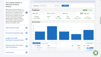 Screenshot of Research of SERP with advanced analytics