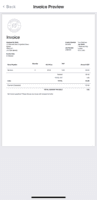 Screenshot of Custom invoices