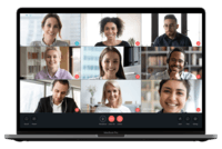 Screenshot of Video conference with up to 50 users with b-hive Communicator.