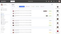 Screenshot of Inbox is for all reminders, alerts and internal communication