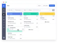 Screenshot of the CRM, which helps sales reps to get more done in less time