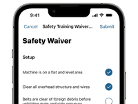 Screenshot of Enhance your teams safety culture with powerful digital safety forms.