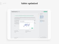 Screenshot of A tablet-responsive eSignature solution - sign on any device