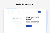 Screenshot of DMARC monitoring tracks the use of a domain in real-time, protecting accounts against unauthorized activity.