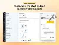 Screenshot of Chat Widget customization
