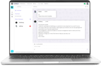 Screenshot of Tools for a complete collaboration experience are available within WorkHub Connect. Users can chat individually or create channels for group conversations to keep everyone on the same page. Instantly share images, videos, and documents with coworkers.