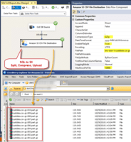 Screenshot of Loading SQL Server data into S3 Bucket Files (Split, Compress Gzip Options) – SSIS Amazon S3 CSV File Destination