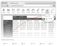 Screenshot of Pivot Table Component helps you to create interactive pivot tables and charts reports for web and Flex applications. Pivot Component will provide your customers with an extremely intuitive end-user experience while creating and analyzing reports.