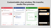 Screenshot of Customizable chat window