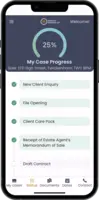Screenshot of Client Web Portal & Mobile App - Case Progression Updates - Osprey Approach