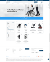 Screenshot of YoRent is best suitable to launch Medical Equipment rental business website.