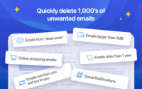 Screenshot of Quickly delete 1,000's of unwanted emails