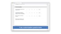 Screenshot of Customizable surveys