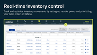 Screenshot of Real-time inventory control and sales order management - Katana