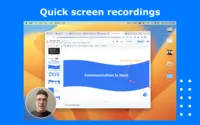Screenshot of screen recordings and video editing