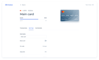 Screenshot of Card payments (customer-facing front-end)