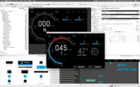 Screenshot of Automotive Dashboard User Interface