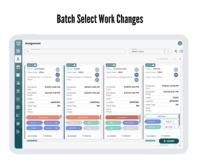 Screenshot of Batch select work changes in EZMaxPlanner