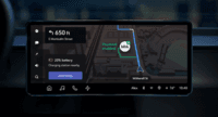 Screenshot of Mapbox for EV and other Mapbox Automotive products are used to build tailored navigation experiences both in-vehicle and in companion apps for drivers.