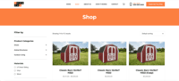 Screenshot of Shop - ShedPro Sales-focused Website for Shed Businesses