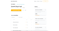 Screenshot of Report page