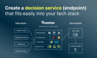 Screenshot of decision service creation