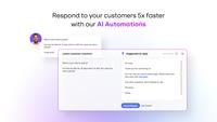 Screenshot of Customer support is faster with AI automation