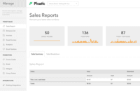 Screenshot of See who’s coming, how much money you’ve made, your event’s page views and stay organized with daily reports.