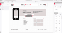 Screenshot of From desktop over tablet to mobile.