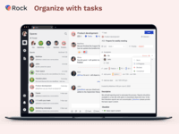 Screenshot of Organize with tasks