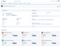 Screenshot of Seller KPIs and accounts to pursue in easy to review and actionable dashboard.