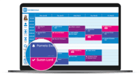 Screenshot of Weekly schedule on the platform