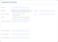 Screenshot of Use automation features to take immediate action on negative feedback.