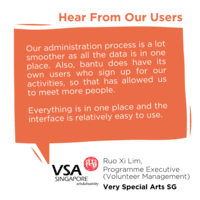 Screenshot of Hear from Very Special Arts and learn how they use bantu Workspace that help them improve their overall organisation efficiency.