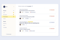 Screenshot of Manage requests in one intuitive platform