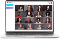 Screenshot of Connect was built to boost team collaboration while working remotely from anywhere. Its video conferencing services simplify the process for users by creating live headshots of the employees after regular intervals. It aims to provide a realistic experience of how a team is performing remotely.