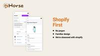 Screenshot of - No jargon
- Familiar design
- We're obsessed with Shopify