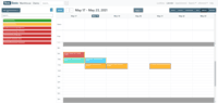 Screenshot of Landing screen of our software. This is your calendar view where you can view, create and edit appointments.