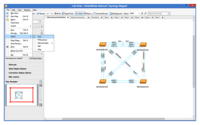 Screenshot of Export network maps to Microsoft Office Visio, PDF, and PNG formats, and also schedule updated map exports to Orion® Network Atlas.