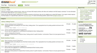 Screenshot of Support Forums