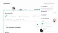 Screenshot of Editing & Collaboration