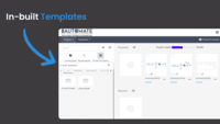 Screenshot of Readymade inbuilt templates