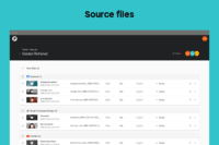 Screenshot of Source files