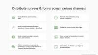 Screenshot of Distribute surveys & forms across various channels