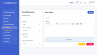 Screenshot of the email campaign interface, used to directly communicate with customers.
