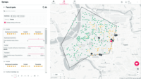 Screenshot of Location scoring - Symaps Location Intelligence Platform
